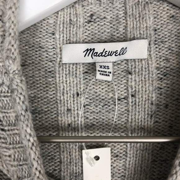 NWT Madewell Donegal Mock Neck Sweater Dress - Picture 6 of 7